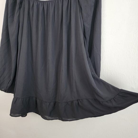 NWT Show Me Your Mumu Briar Black Square Neck Tunic Mini Dress S - Picture 9 of 16